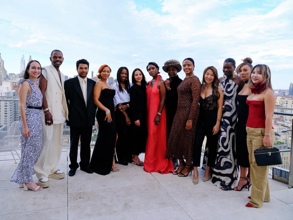 Princess McKinney of Bellibind with founders and guests at The Penthouse Edit during New York Fashion Week 2026.