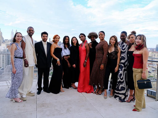 Princess McKinney of Bellibind with founders and guests at The Penthouse Edit during New York Fashion Week 2026.