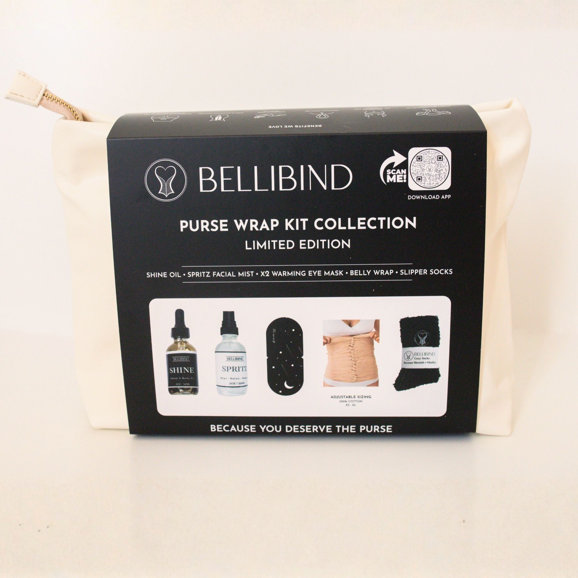 Bellibind Mom Deserves The Purse collection displayed as a thoughtful push present for a new mom.
